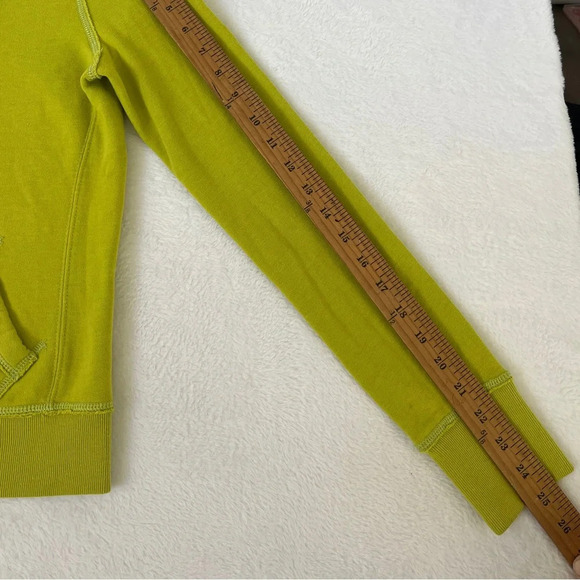 Vintage Abercrombie Size XL Hoodie Sweatshirt Lime Green A&F Preppy Double Zip - Picture 11 of 11